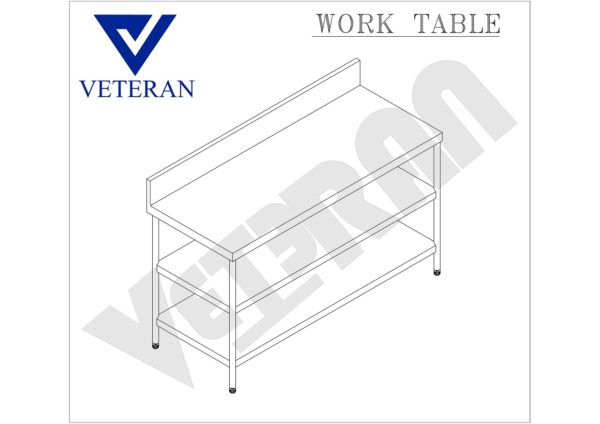 01 WORK TABLE VETERAN KITCHEN EQUIPMENT Model