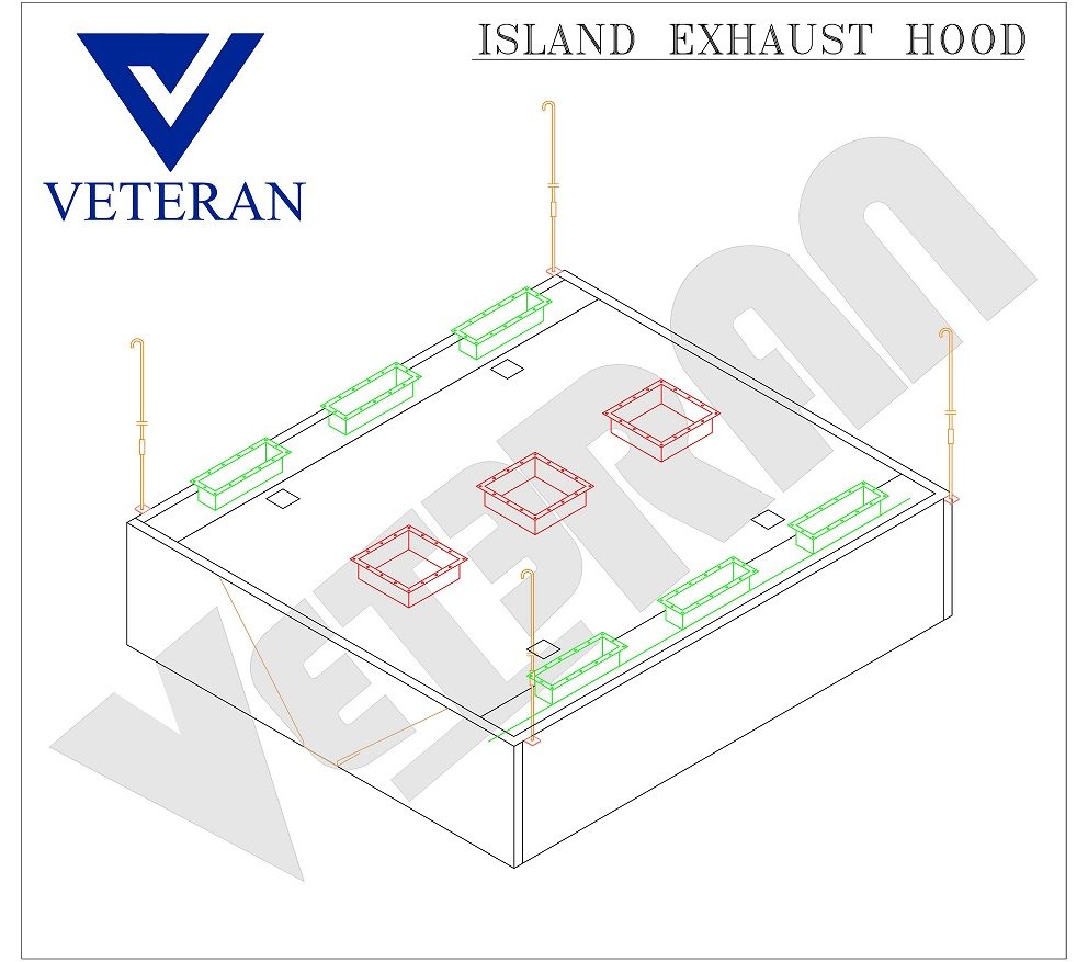 03 EXHAUST ISLAND HOOD VETERAN KITCHEN EQUIPMENT Model e1598841240607