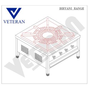 02 BIRYANI COOKING RANGE VETERAN KITCHEN EQUIPMENT Model