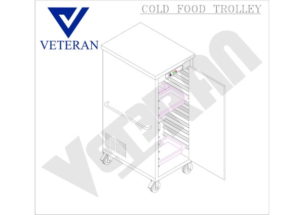 02 COLD FOOD TROLLEY VETERAN KITCHEN EQUIPMENT Model