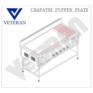10 CHAPATHI PUFFER PLATE VETERAN KITCHEN EQUIPMENT Model