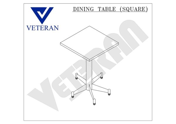 17 DINING TABLE SQUARE VETERAN KITCHEN EQUIPMENT Model